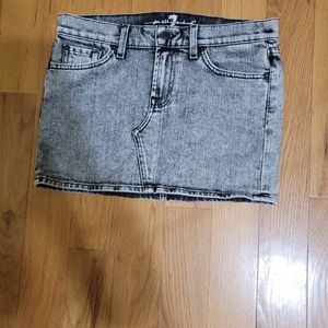 7 for all mankind size 28 jean Roxanne mini skirt